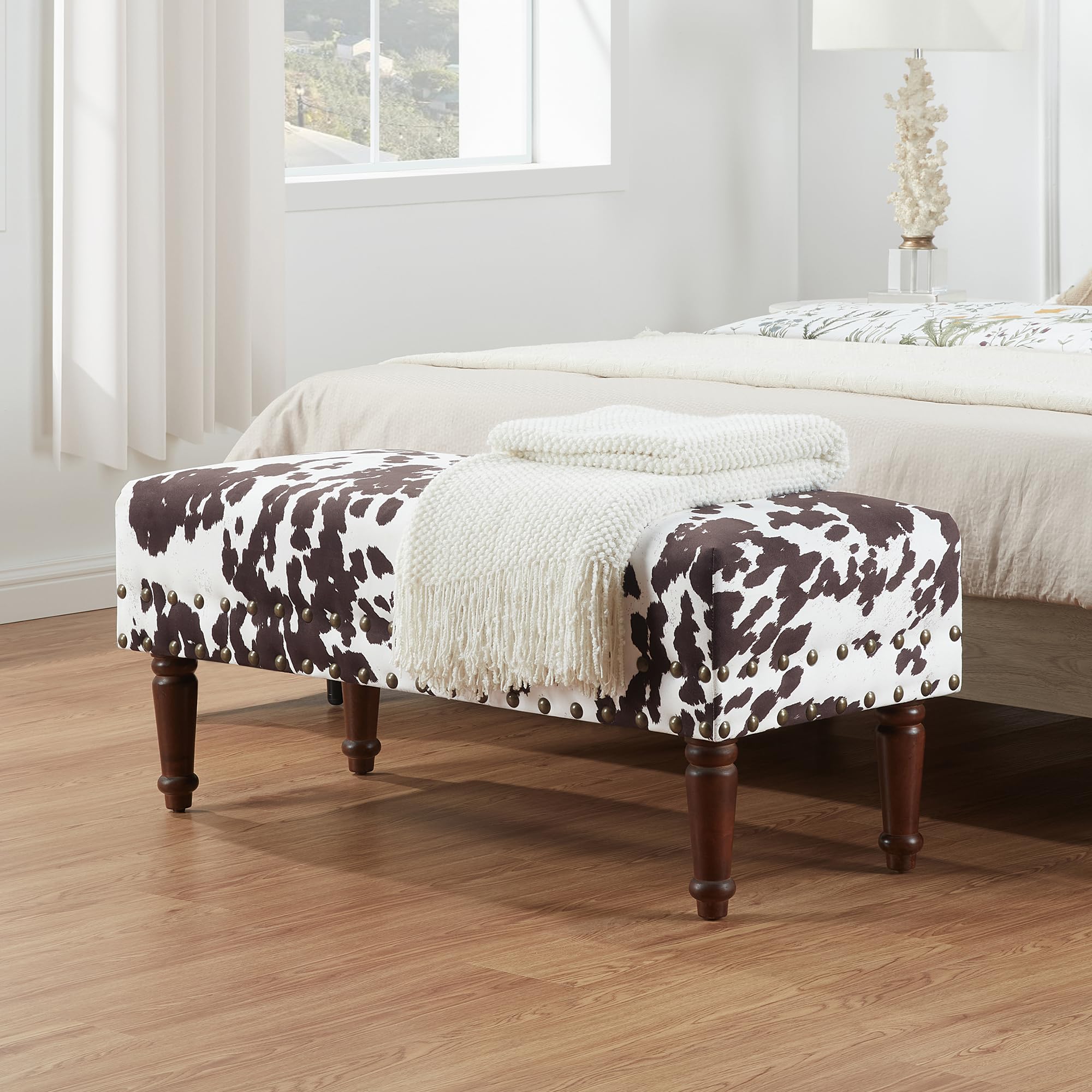 Semon cow柄 カウ柄　トップス　ボトムス　セット Amazon.com: Convenience Concepts Designs4Comfort Cow Print Bench